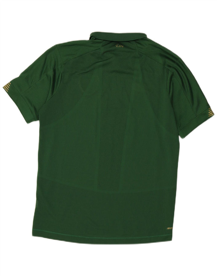 Polo grafica da uomo New Balance grande verde in poliestere