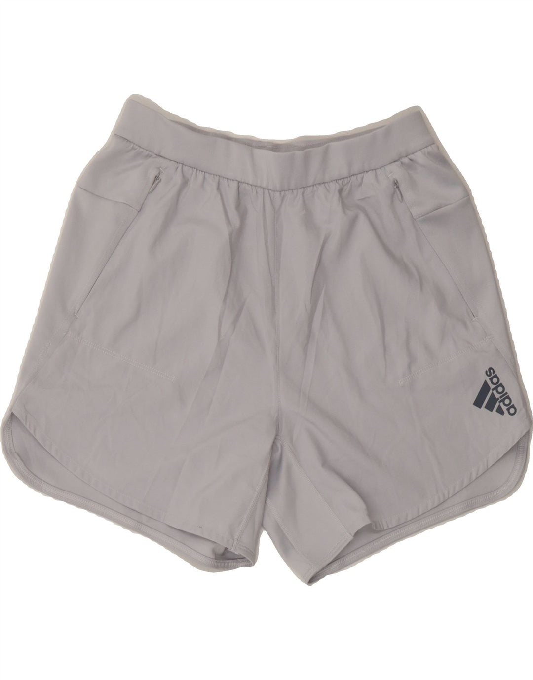 ADIDAS Womens Sport Shorts UK 10 Small  Grey Polyester Vintage Adidas and Second-Hand Adidas from Messina Hembry 