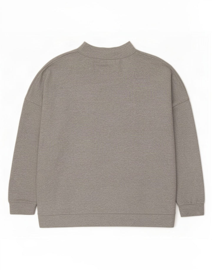 Maglione maglione a collo alto da donna Marks & Spencer UK 24 4XL Poliestere grigio