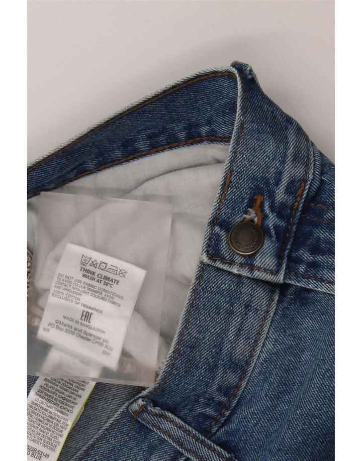 Jeans dritti da uomo Marks & Spencer W36 L29 cotone blu