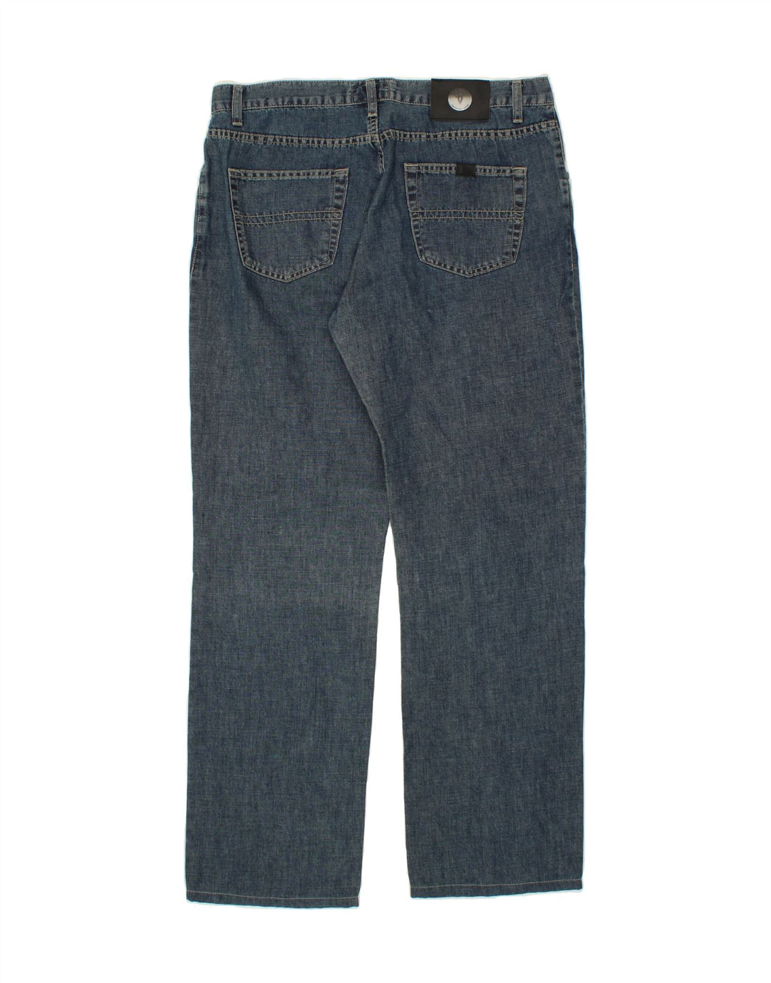 TRUSSARDI Womens Straight Jeans W35 L31 Blue Cotton Vintage Trussardi and Second-Hand Trussardi from Messina Hembry 