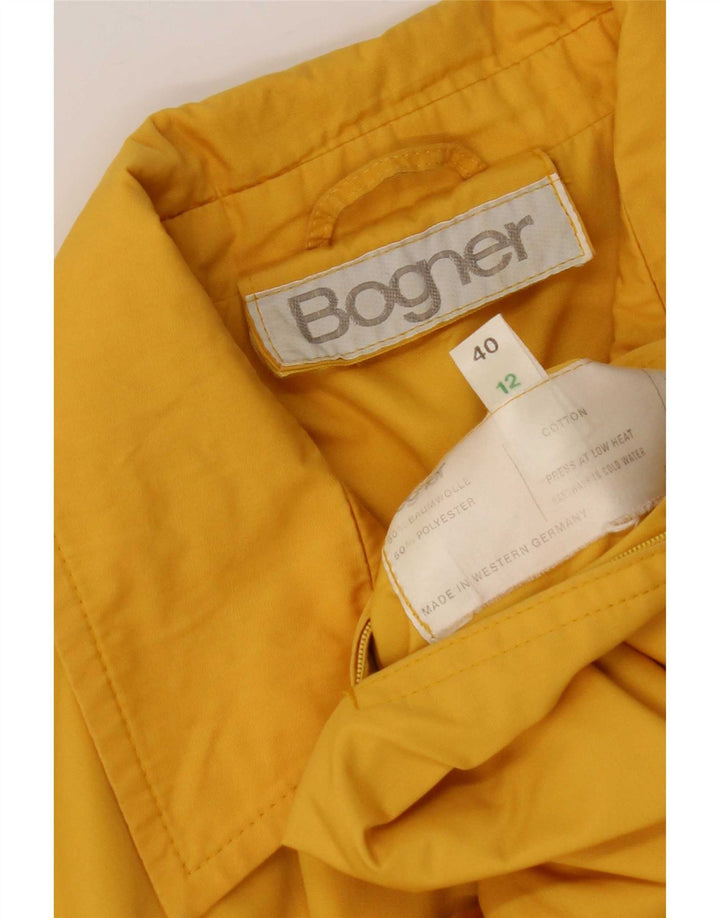 Giacca utility da donna Bogner UK 12 cotone giallo medio