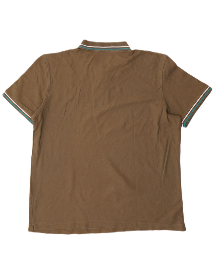 Polo da uomo Lotto XL in cotone kaki