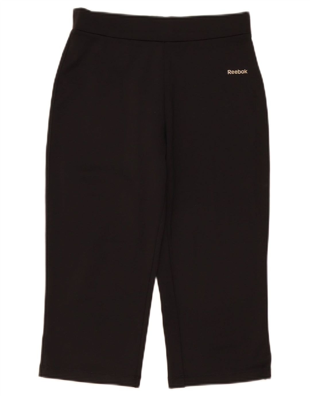 Pantaloni da tuta Reebok Capri da donna piccoli W26 L18 poliestere nero
