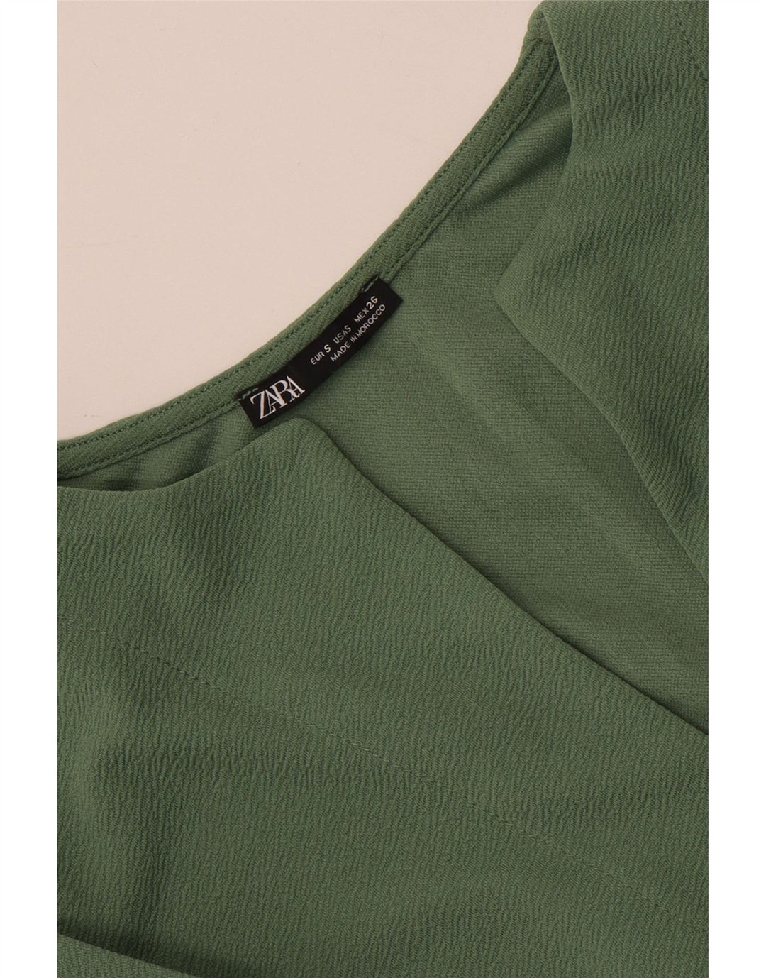 Abito a trapezio oversize da donna Zara con maniche a 3/4 UK 10 piccolo verde