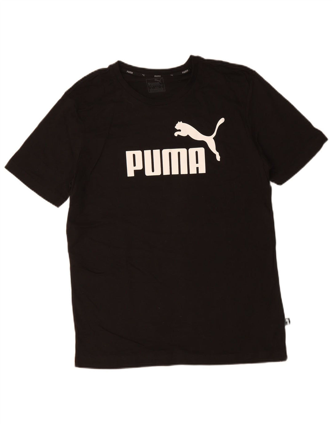 T-shirt grafica da uomo PUMA Top in cotone nero medio