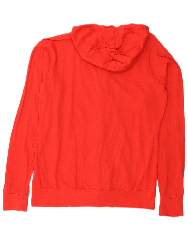 Maglione con cappuccio e zip da donna NIKE UK 18 XL rosso cotone