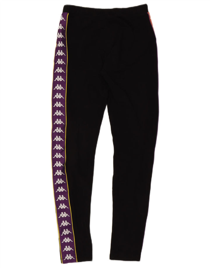 Leggings grafici da donna Kappa UK 10 Small Black Colourblock