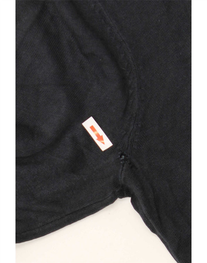 Maglione maglione girocollo da uomo Marks & Spencer grande acrilico blu navy