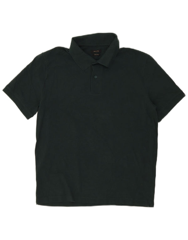 Polo da uomo vestibilità regolare Massimo Dutti grande in cotone verde