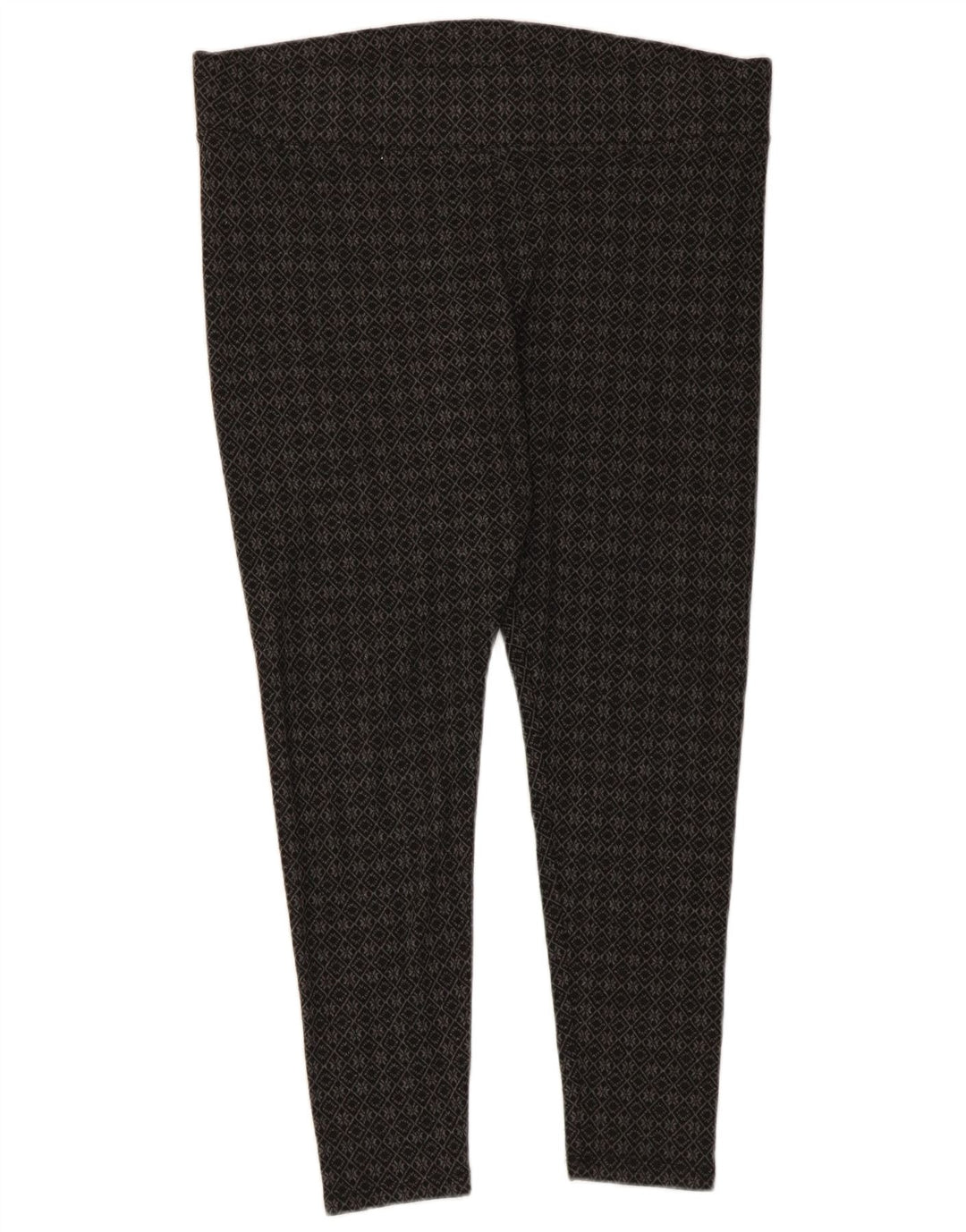 Leggings Capri da donna Marks & Spencer UK 16 Grande poliestere geometrico grigio