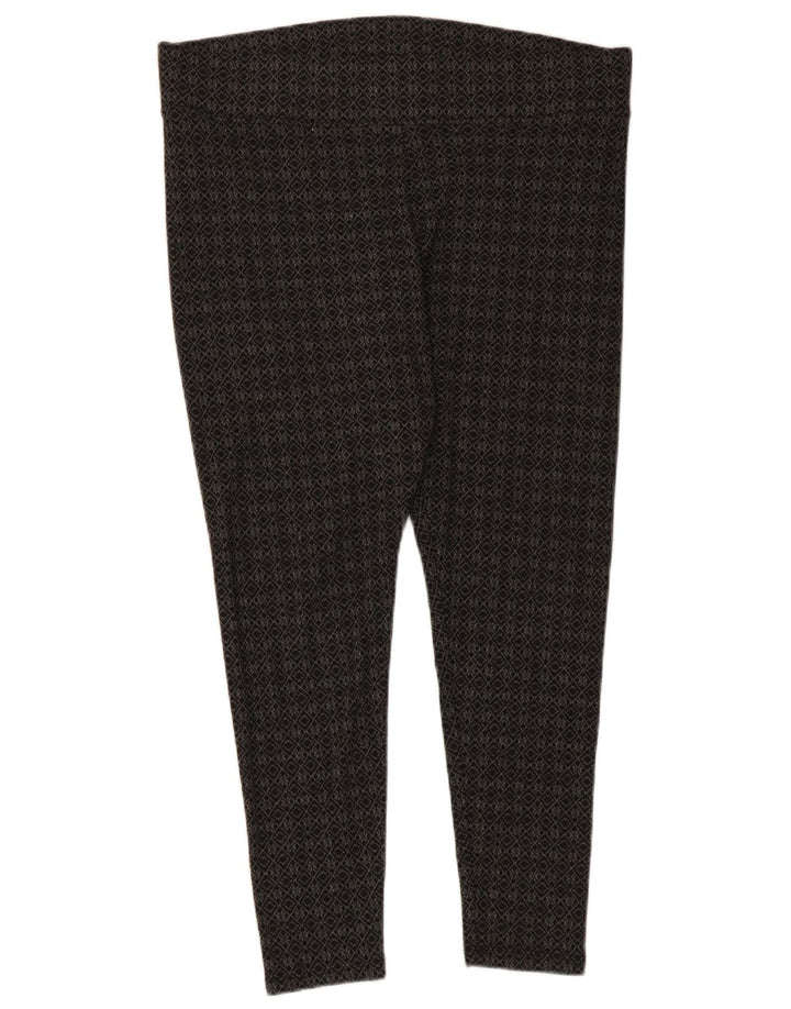 Leggings Capri da donna Marks & Spencer UK 16 Grande poliestere geometrico grigio