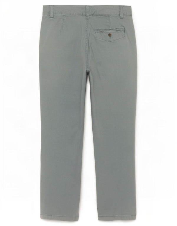 Pantaloni chino dritti da donna Marks & Spencer UK 10 piccoli W28 L27 blu