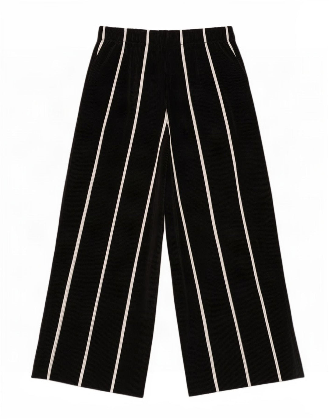 Pantaloni Capri Cullotes da donna Zara piccoli W26 L22 a righe neri