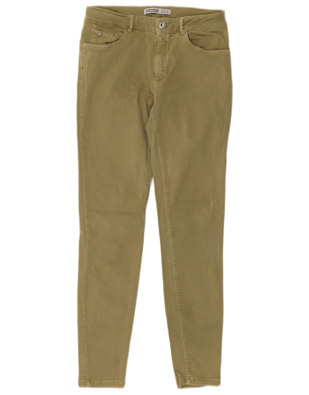 Jeans skinny da donna ZARA EU 40 medio W30 L27 kaki