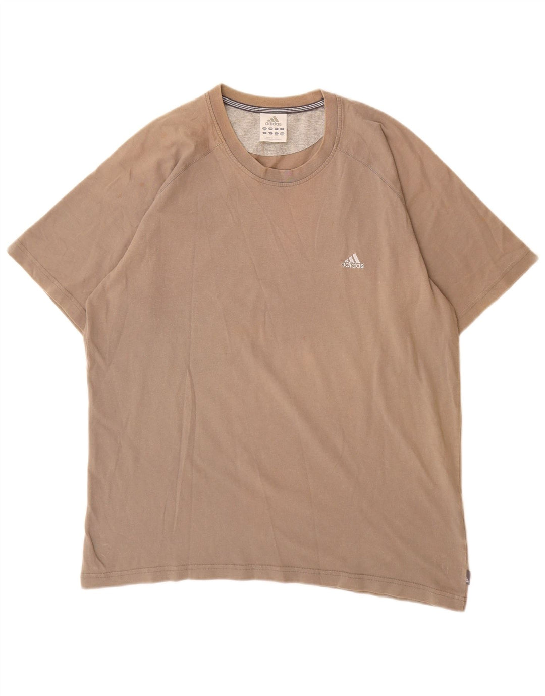 T-shirt Adidas da uomo Top Large in cotone grigio
