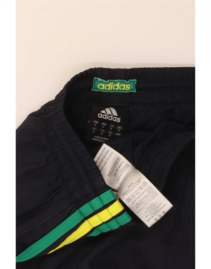 Pantaloncini sportivi da donna Adidas UK 12 Medium Blu Navy Colourblock Poliestere