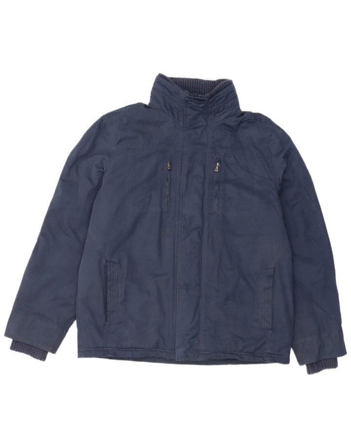 Crew Clothing Giacca imbottita da uomo UK 40 Large Blu Navy in cotone
