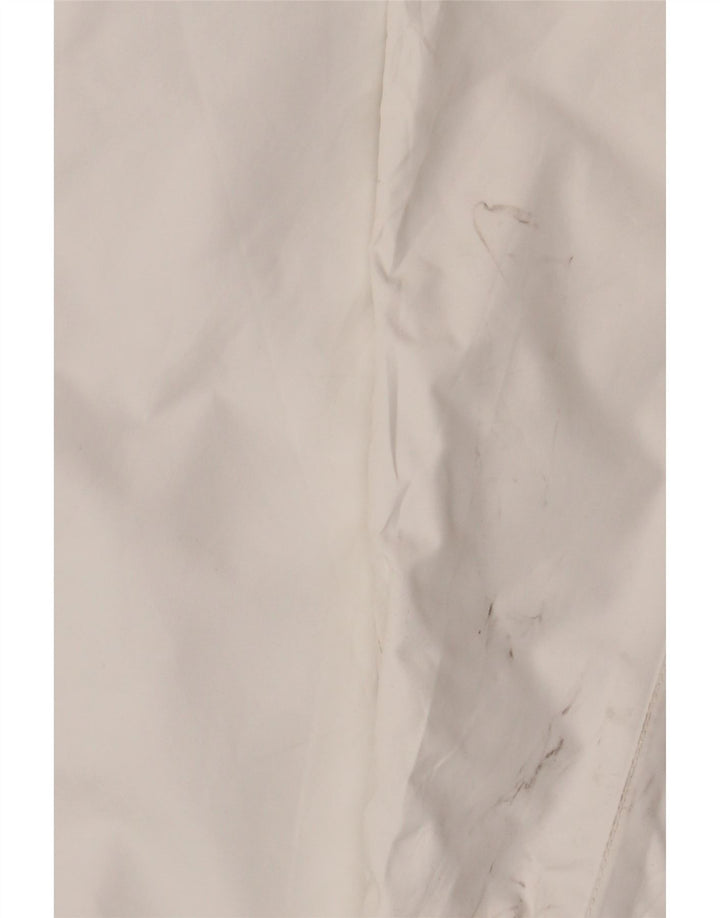 Giacca antipioggia con cappuccio da donna Helly Hansen UK 16 grande poliestere bianco