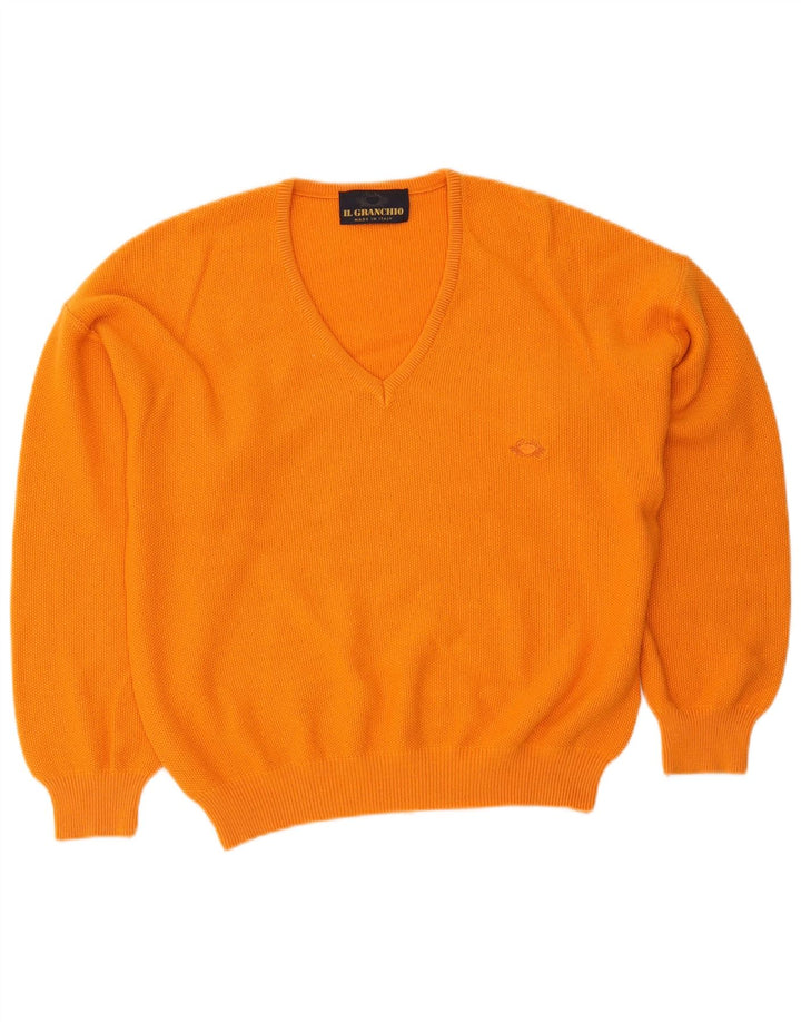 Maglione da uomo con scollo a V Il Granchio Arancione medio