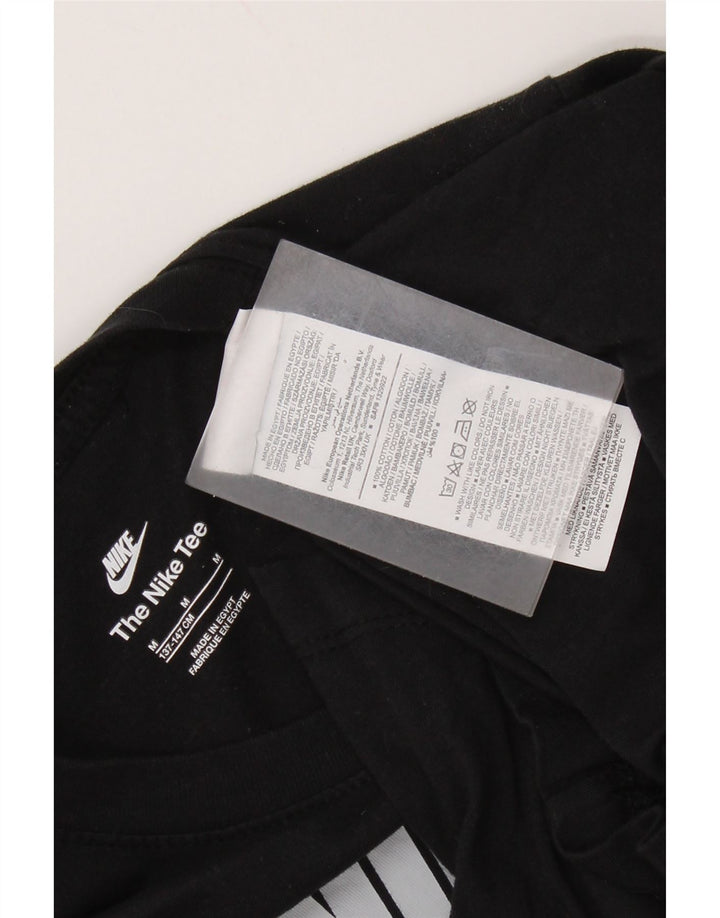 T-shirt grafica NIKE da ragazzo, 10-11 anni, cotone nero medio