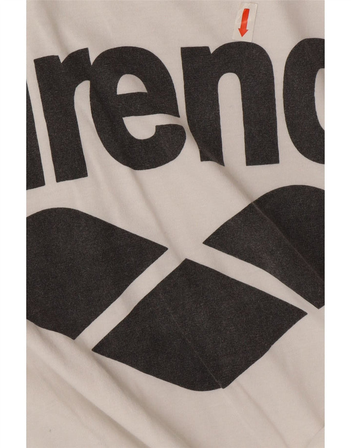 T-shirt grafica da uomo Arena Top in cotone bianco medio