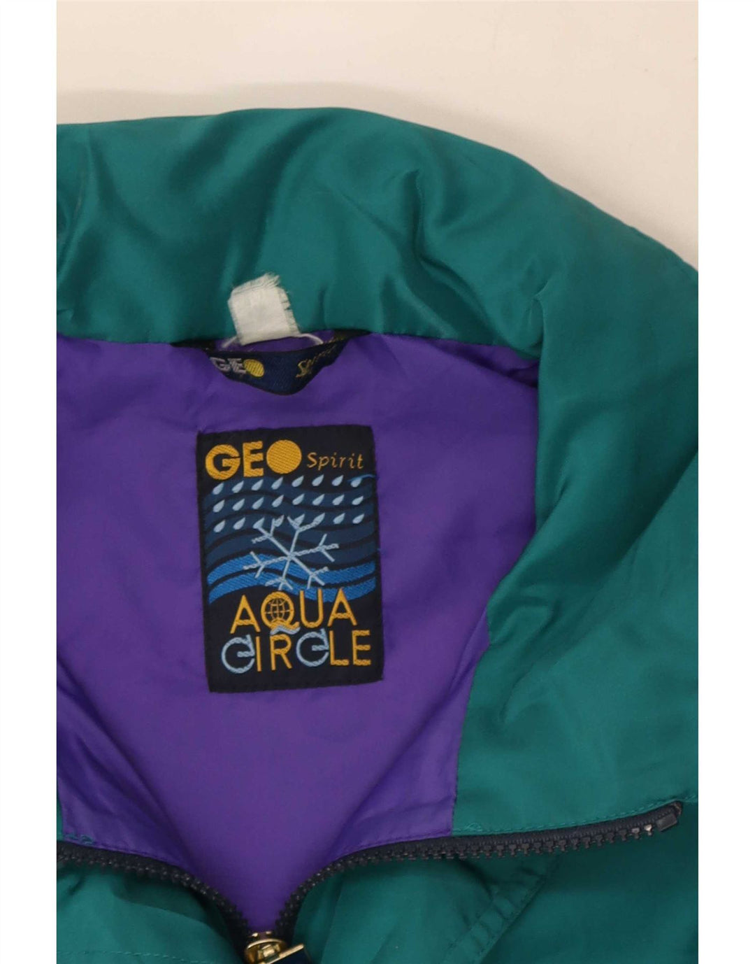 Giacca antipioggia da uomo con cappuccio Geo Spirit UK 40 Large Verde Poliestere
