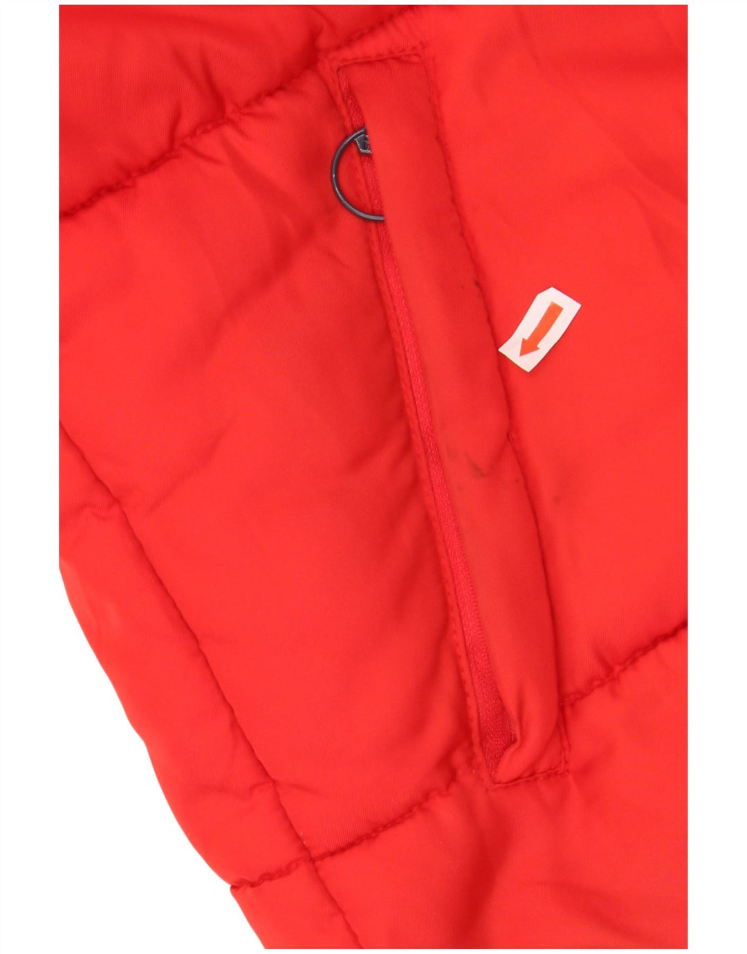FILA Giacca imbottita con cappuccio grafica da uomo UK 38 Colore rosso medio