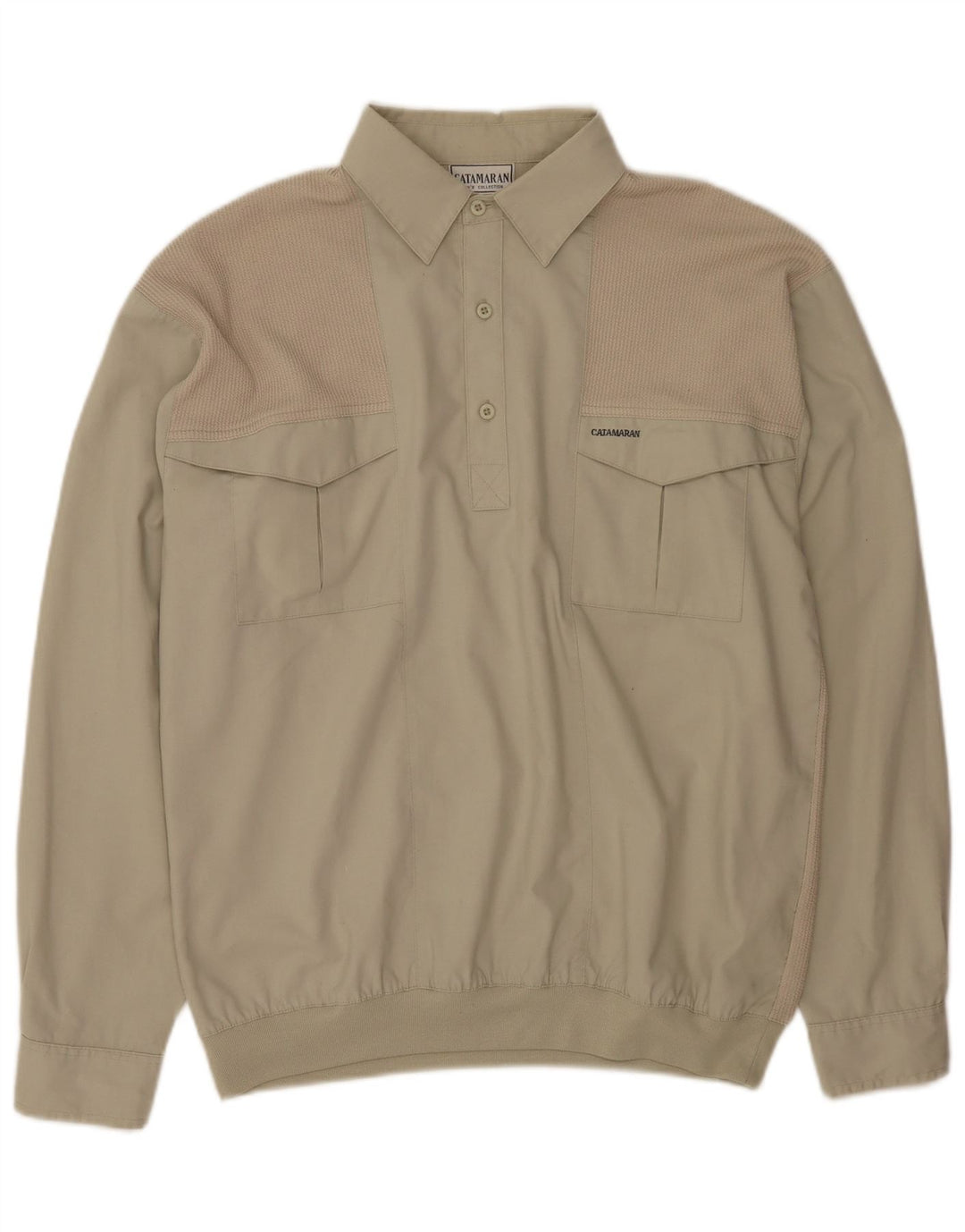 Camicia pullover da uomo Catamaran Poliestere beige medio