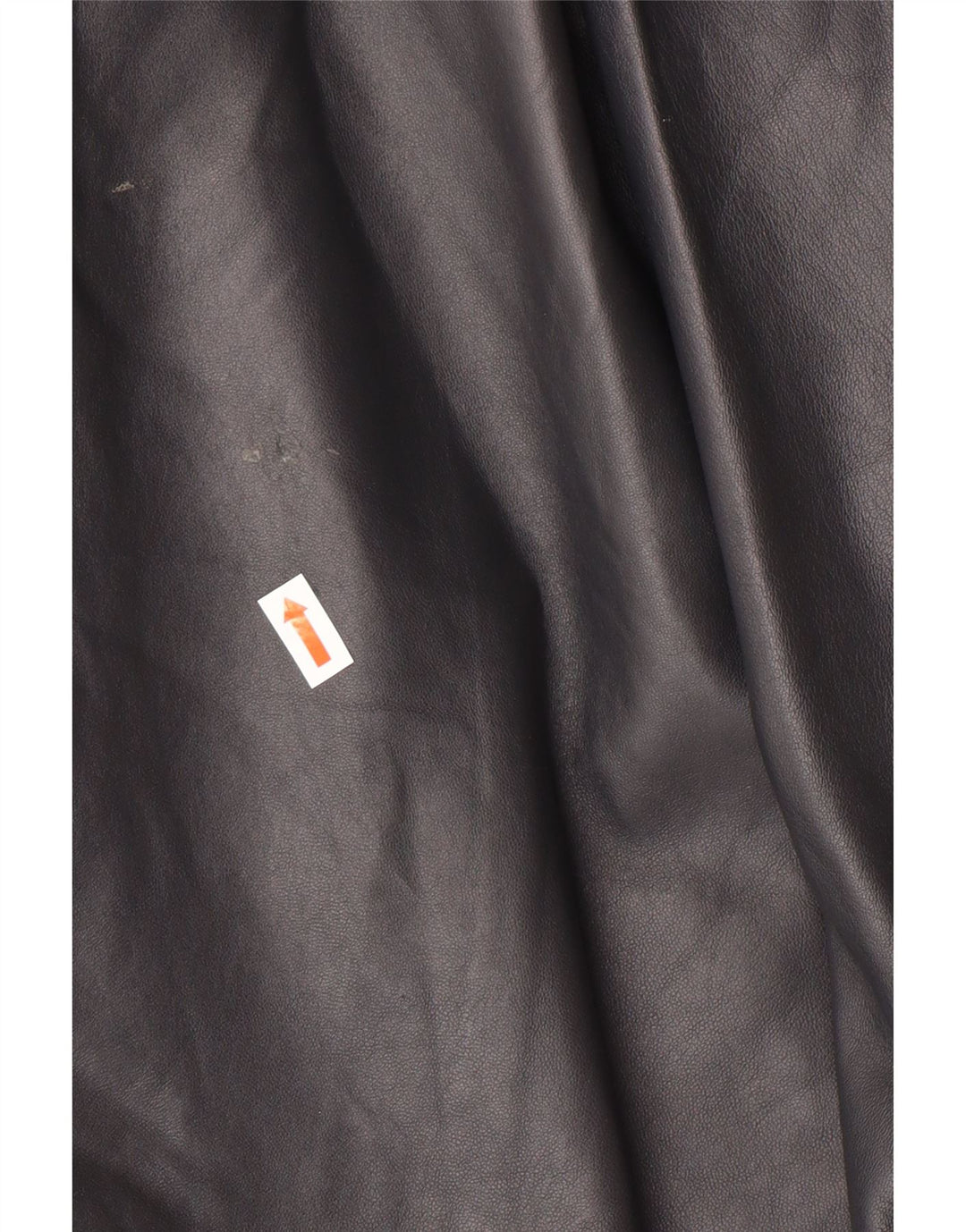 Cappotto oversize in pelle vintage da donna IT 44 classico in pelle nera media