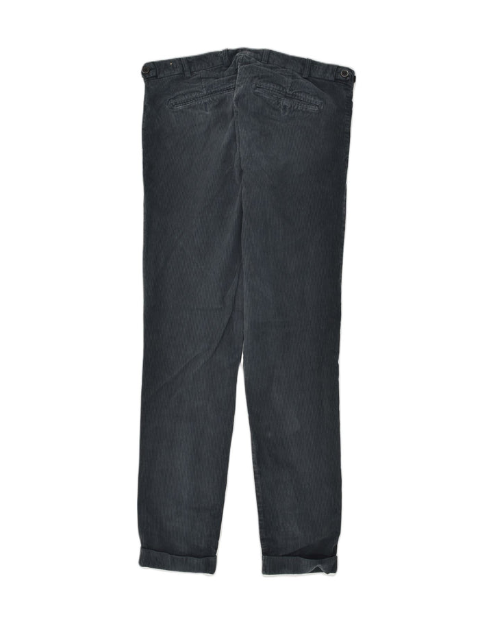 Pantaloni da uomo slim fit in velluto a coste GUTTERIDGE IT 48 medio W32 L30 blu navy