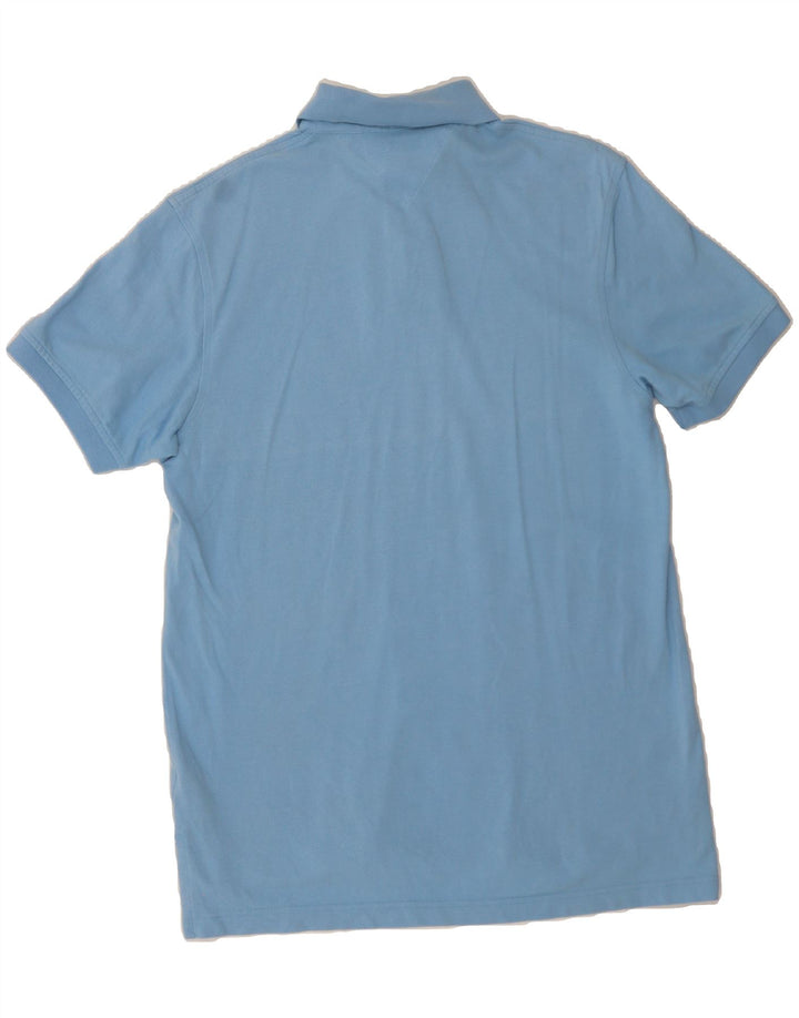 TOMMY HILFIGER Mens Polo Shirt Medium Blue Cotton Vintage Tommy Hilfiger and Second-Hand Tommy Hilfiger from Messina Hembry 