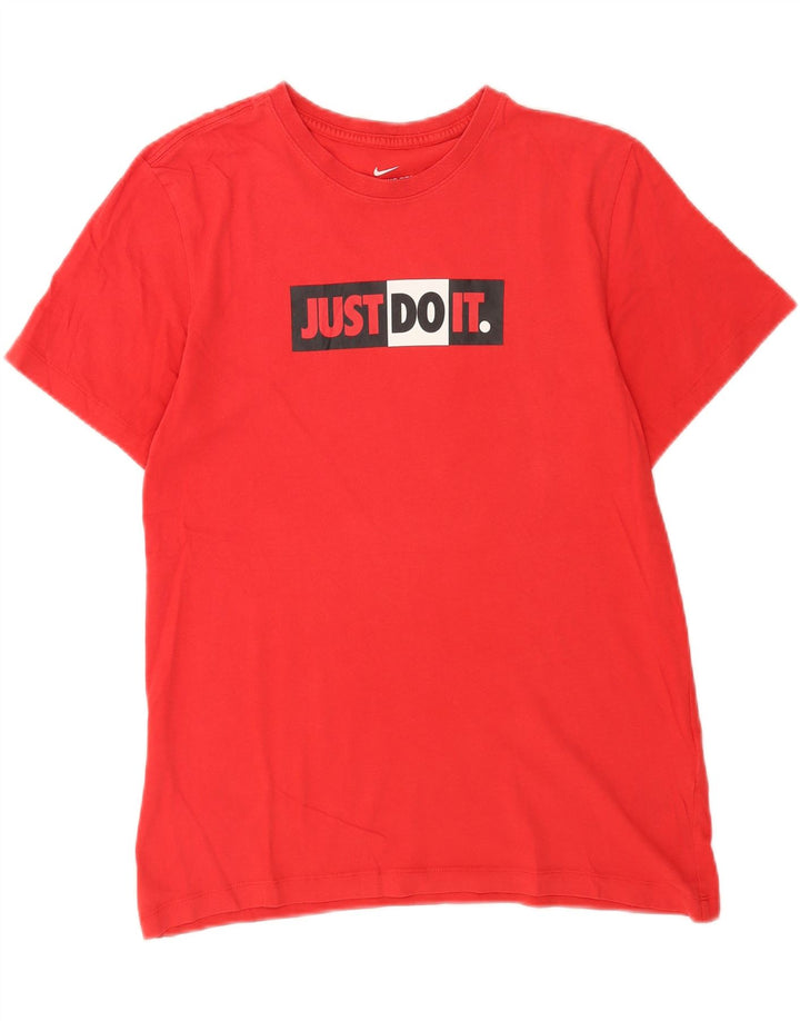 T-shirt grafica da uomo Nike Top Small in cotone rosso