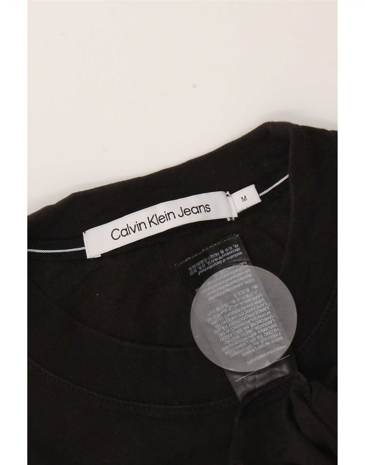 T-shirt da uomo Calvin Klein Jeans Top in cotone nero medio