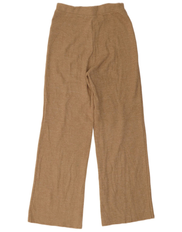 Pantaloni da tuta svasati da donna Zara UK 10 piccoli in cotone beige