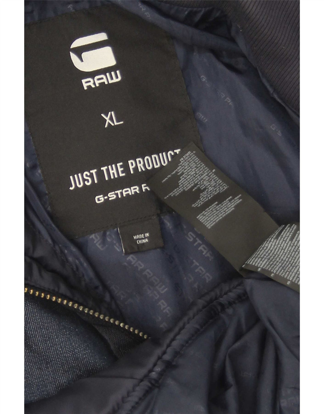Giacca trapuntata da uomo G-Star UK 42 XL Poliestere blu navy