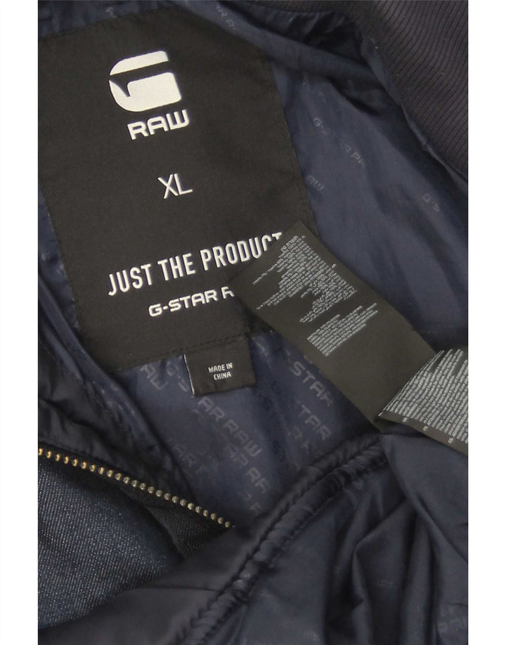 Giacca trapuntata da uomo G-Star UK 42 XL Poliestere blu navy