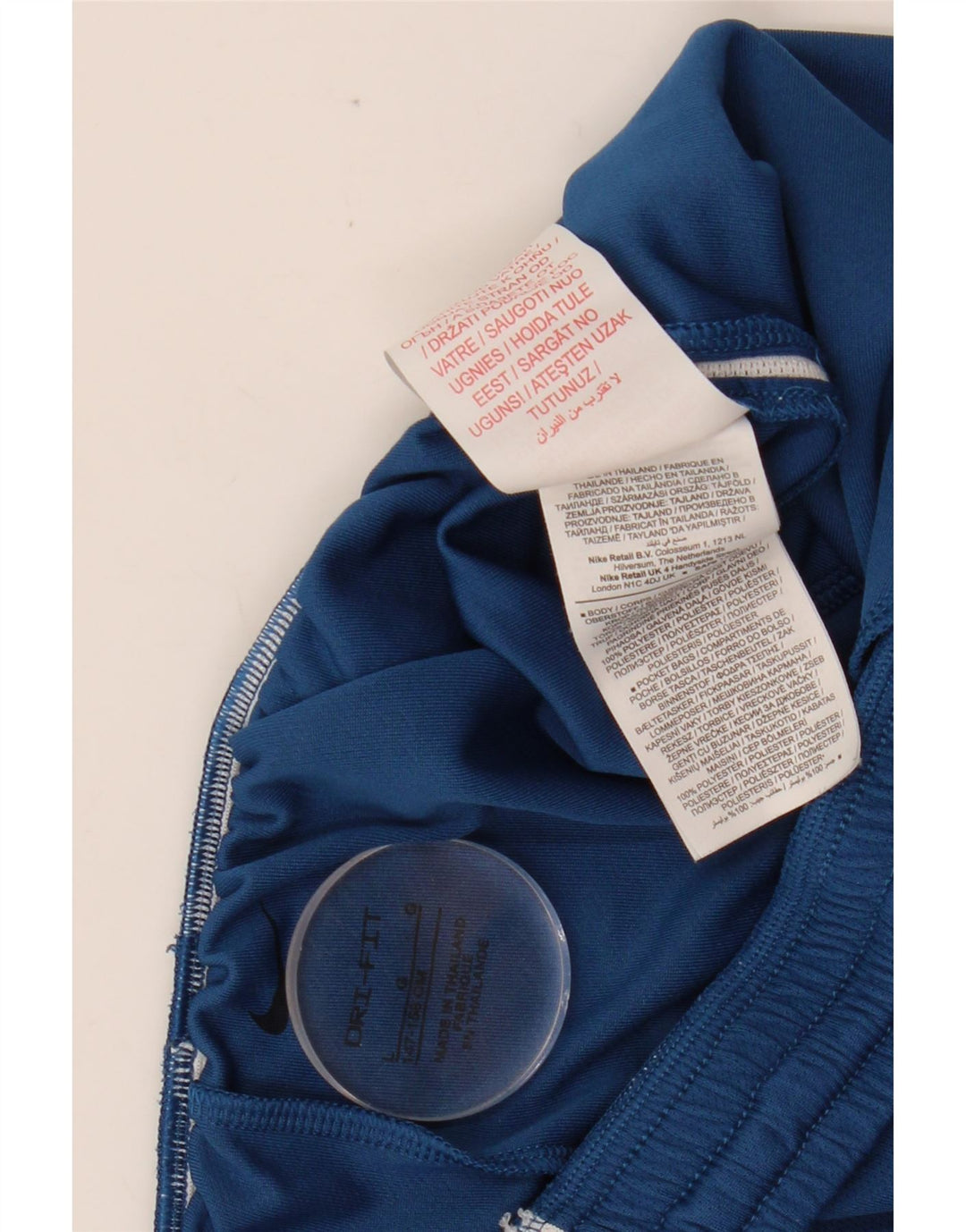 Pantaloncini sportivi NIKE per ragazze Dri Fit 12-13 anni Large Blu Navy Colorblock