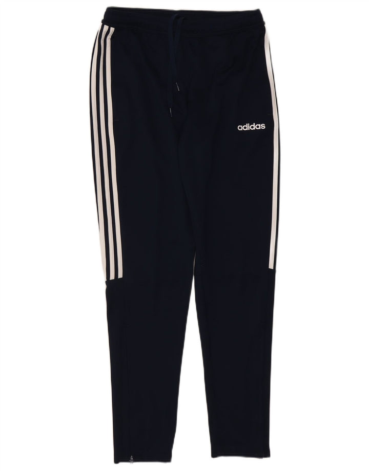 Pantaloni da tuta Adidas Aeroready da uomo medio poliestere blu navy