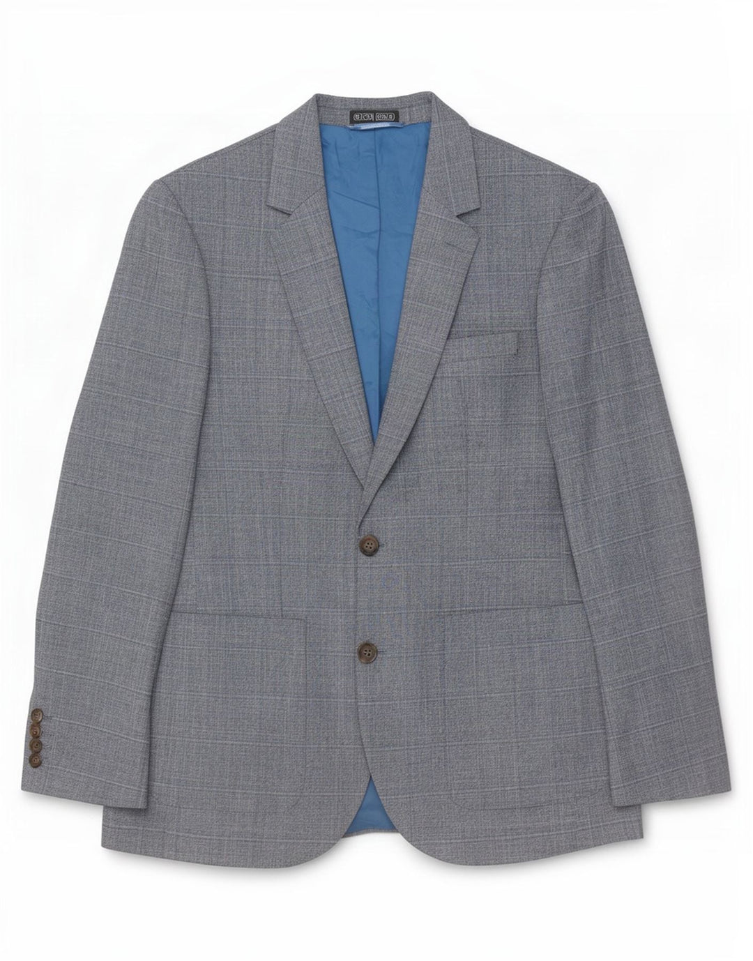 Giacca blazer a 2 bottoni Marks & Spencer da uomo UK 38 a quadri blu medio