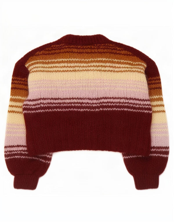 Maglione corto a collo alto da donna Zara UK 10 piccolo multicolore