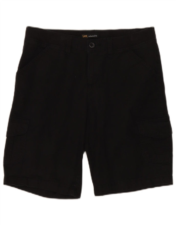 Pantaloncini cargo Lee da donna dalla vestibilità rilassata US 8 medi W30 cotone nero