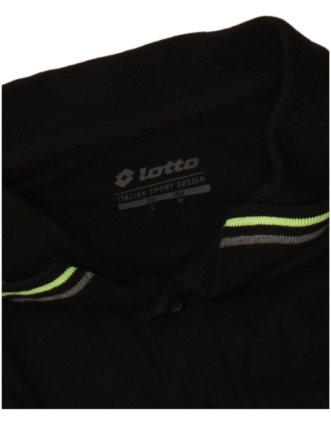 Polo da uomo LOTTO media nera