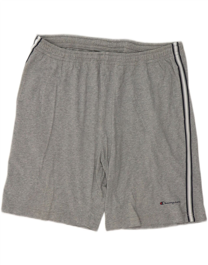 Pantaloncini sportivi da uomo CHAMPION grandi in cotone grigio