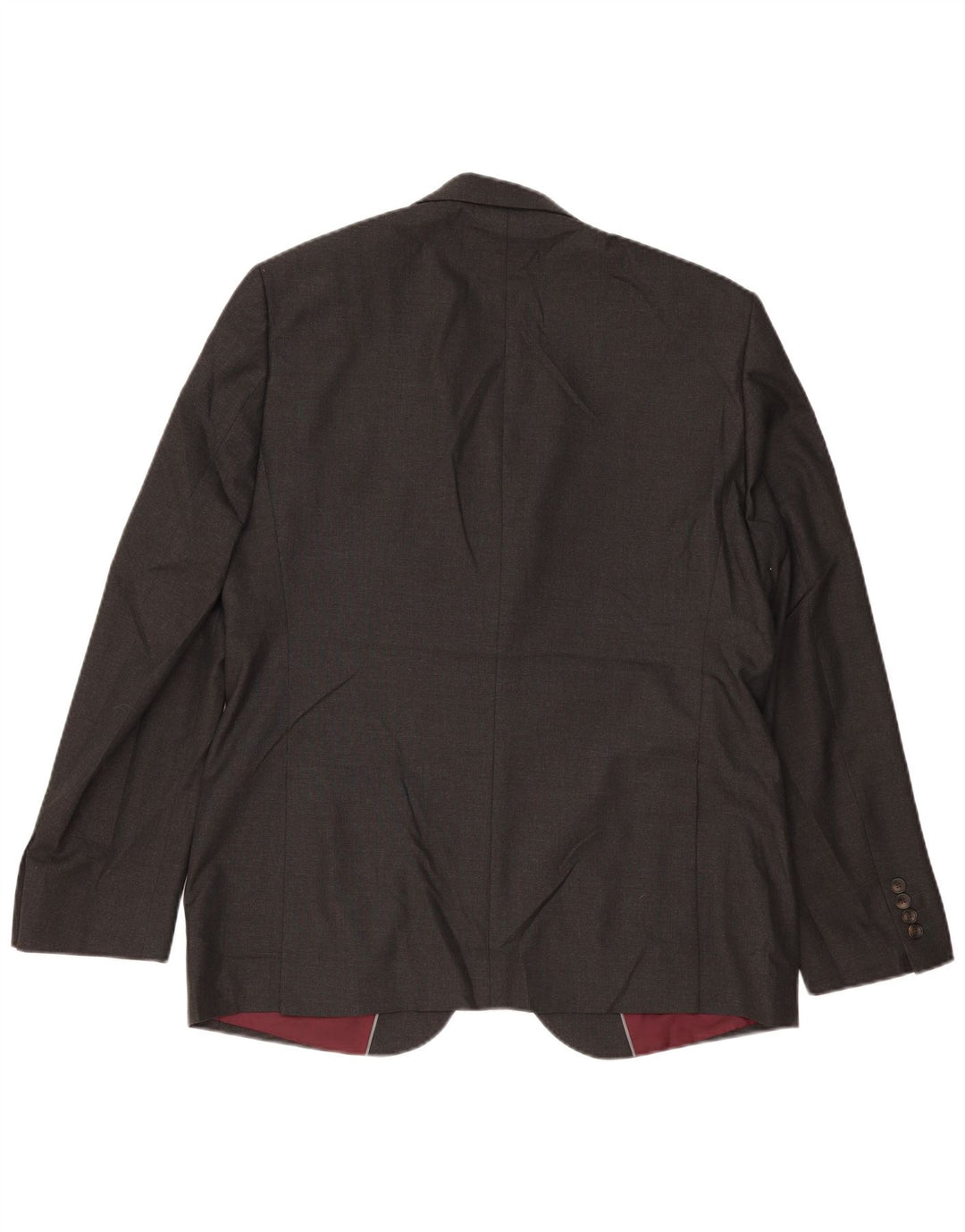 Giacca blazer a 2 bottoni Marks & Spencer da uomo UK 44 XL poliestere grigio
