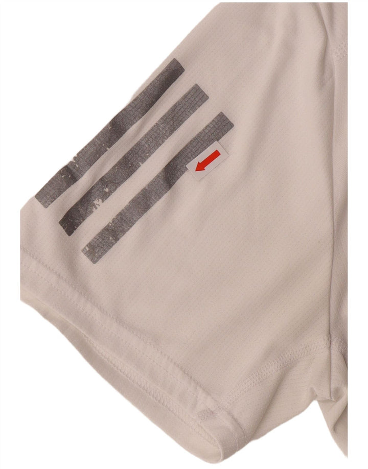 T-shirt da uomo Adidas Top Small bianca in poliestere