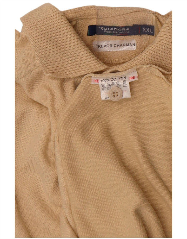 Polo Diadora Uomo 2XL Cotone Beige