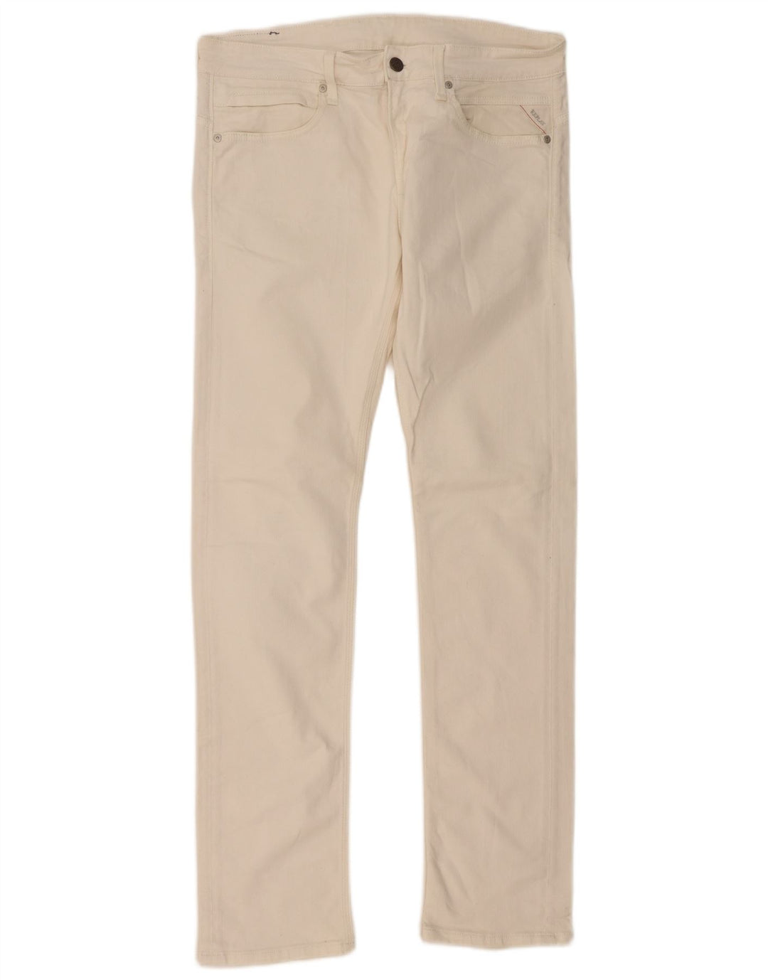 REPLAY Womens Slim Jeans W33 L34 White Cotton