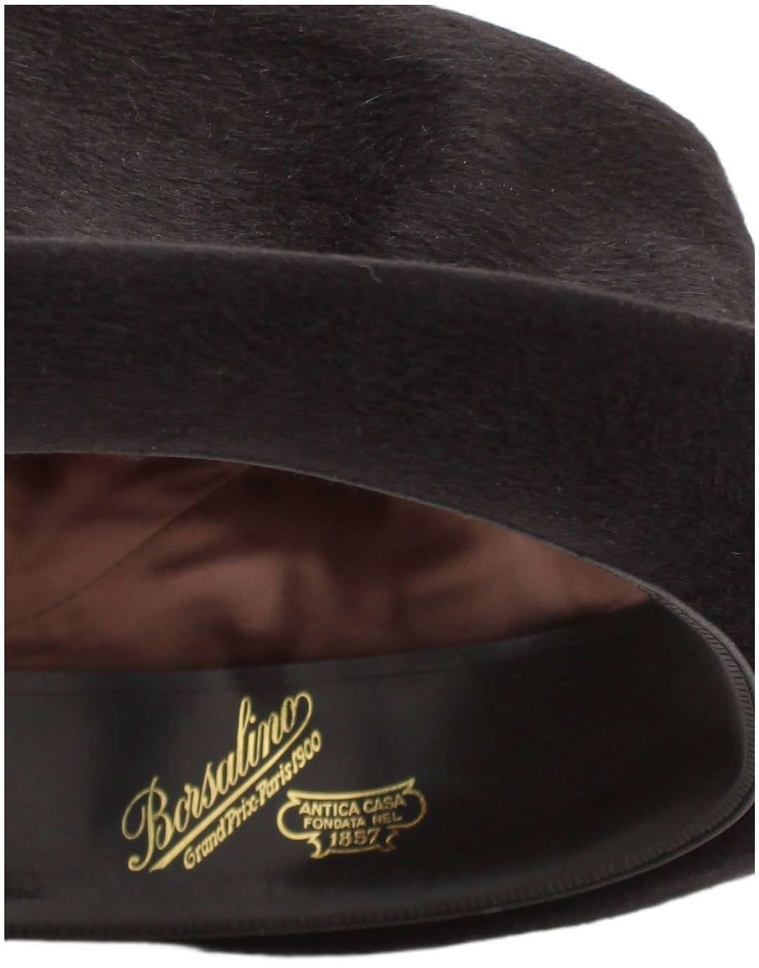 Borsalino Cappello a Bombetta da Uomo Medio Nero Classico