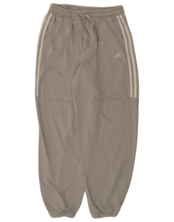 Pantaloni da tuta da donna Adidas Joggers UK 16/18 Large Grigio Cotone